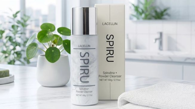 LACELLIN Spirulina Mask Powder Cleanser 2in1 (Shopee)