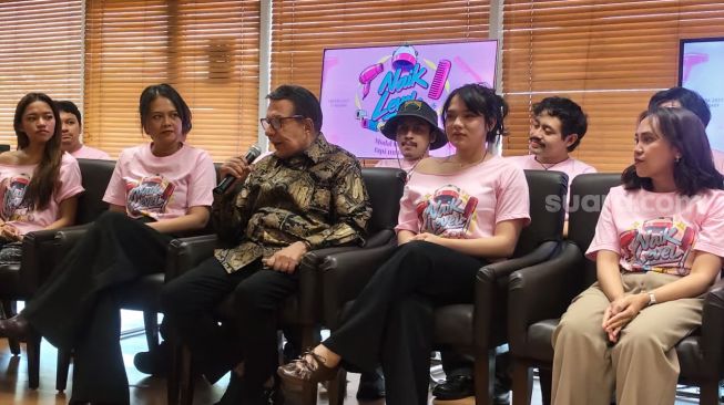 Davina Karamoy, Ummi Quary, para pemain film Naik Level, Modal Tampang Tapi Numpang ditemui di Kuningan, Jakarta Selatan pada Kamis, 8 Oktober 2026