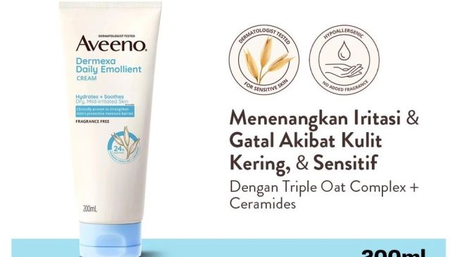 Aveeno Dermexa Daily Emollient Cream (Shopee)