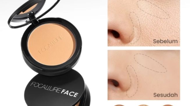 FOCALLURE Oil-Control Pressed Powder. [Shopee]
