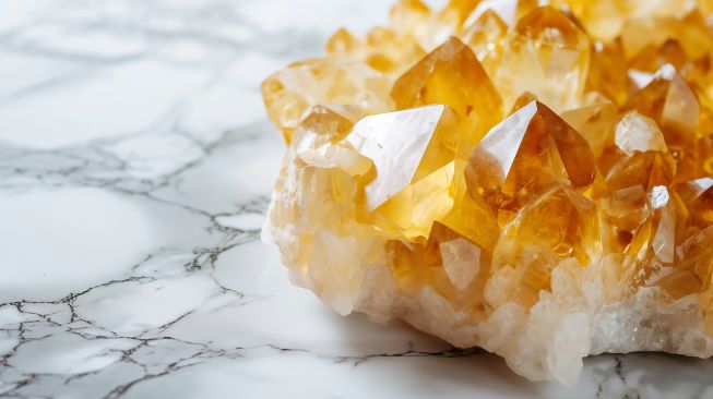 Ilustrasi kristal Citrine. [Pixabay].