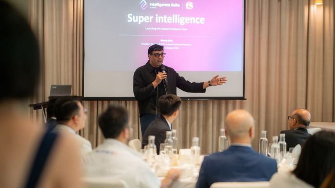 President Director and CEO Indosat Ooredoo Hutchison, Vikram Sinha dalam kolaborasi Indosat dengan F5 membentuk Indosat Intelligence Suite. [Indosat]