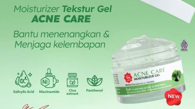 Pelembap Viva Hijau, Viva Moisturizer Gel Acne. (Shopee Viva Cosmetics)
