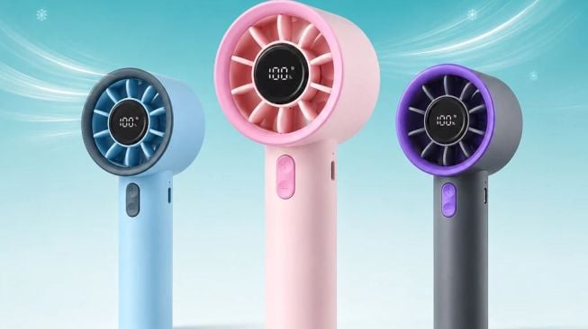 Kipas Mini Portable Hemat Baterai untuk Ngonser. (Shopee)
