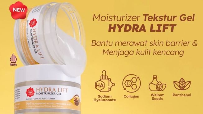 Pelembap Viva Kuning, Viva Moisturizer Hydra Lift. (Shopee Viva Cosmetics)