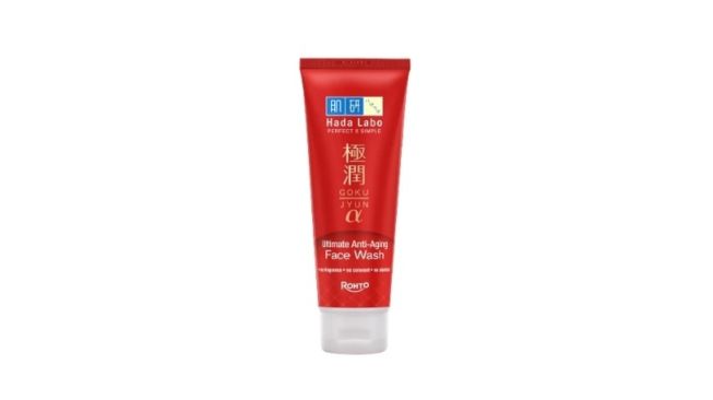 Hada Labo Gokujyun Alpha Ultimate Anti-Aging Face Wash (Shopee)