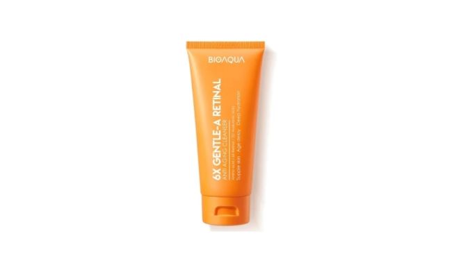 BIOAQUA 6X Gentle-A Retinol Amino Facial Wash Anti Aging (Shopee)
