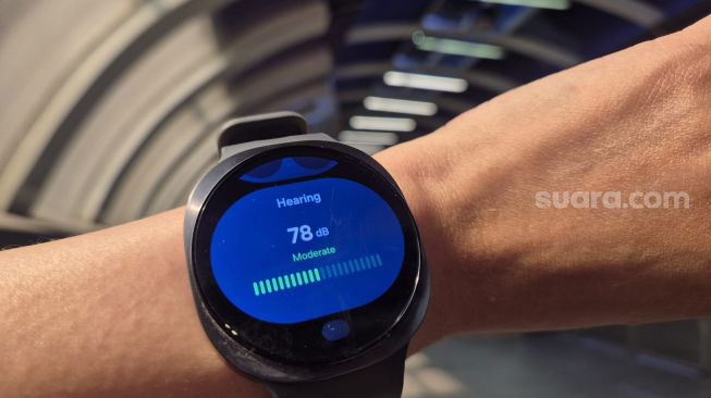 Fitur Hearing Samsung Galaxy Watch9, Selasa (13/10/2026). [Suara.com/Dythia]