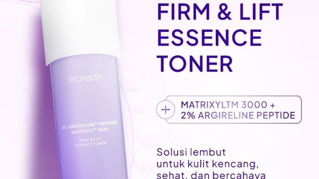 Wardah Firm & Lift Essence Toner 2% Argireline® Peptide + Matrixyl™ 3000 (Shopee)