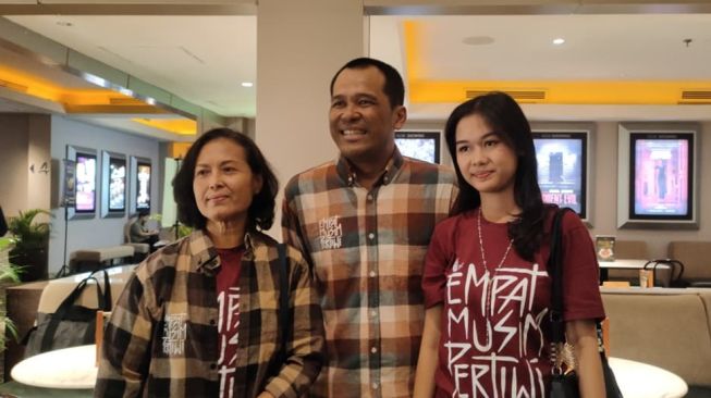 Produser dan 2 cast film Empat Musim Pertiwi di XXI Jogja