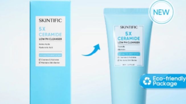 Skintific Low pH Gentle Care Cleanser 5X Ceramide. [Shopee]