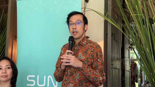 Director of Power SUN Energy, Jefferson Kuesar dalam Media Gathering di Jakarta, Kamis (15/10/2026).