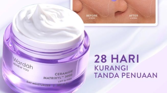 Wardah Renew You Moisturizer Ceramide Matrixyl 3000 Lift & Firm SPF 35 PA+++ Brightening Day Cream . [Shopee]