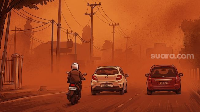 Langit Kuning Palangka Raya akibat Karhutla, Apa Dampaknya bagi Kesehatan?