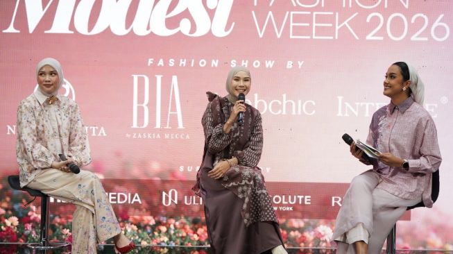 Bank Mega Syariah dalam METRO Modest Fashion Week (MMFW) 2026. [Bank Mega Syariah]