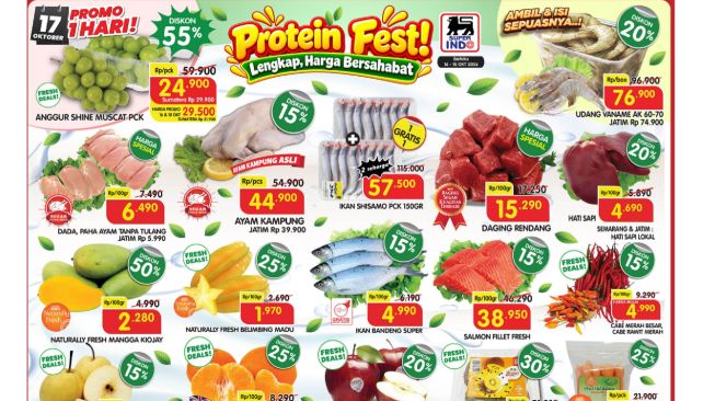 Katalog Promo Superindo Weekend 16-18 Oktober 2026, Migor dan Daging Diskon Besar!