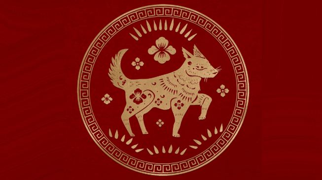 ilustrasi shio anjing (magnific)