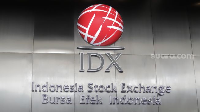 Logo Bursa Efek Indonesia, Jakarta, Jumat (16/10/2026). [Suara.com/Alfian Winanto]