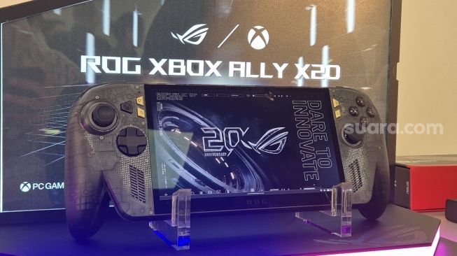 Peluncuran ROG XBOX Ally X20 Bundle sebagai perayaan 20 tahun ROG, Jakarta, Kamis (15/10/2026). [Suara.com/Dythia]