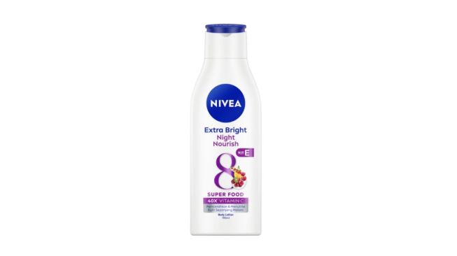 NIVEA Body Lotion Extra Bright Night Nourish Vit E (Shopee)