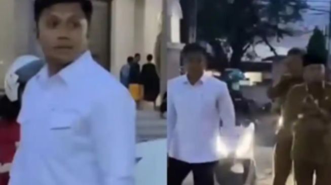 Detik-detik Kelakuan Arogan Ajudan Gubernur Kaltim Diduga Intimidasi Demo GMNI