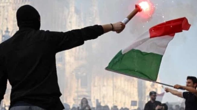 Italia Siaga! Anak Muda Dikoordinir via Telegram Siapkan Penjarahan dan Serangan Bom Molotov