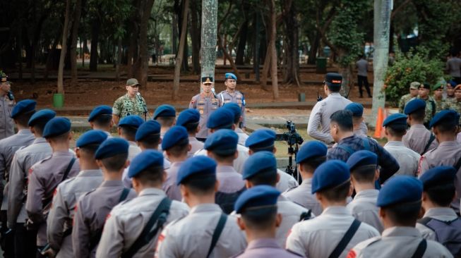 9.505 Personel Amankan Demo 2 Tahun Prabowo, Kapolda Ingatkan Anggota Jaga Emosi
