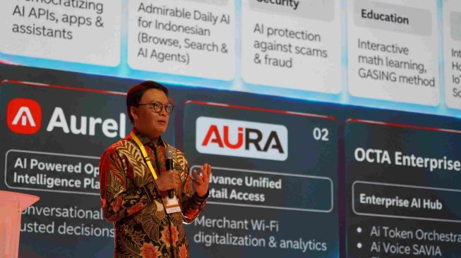 Direktur Utama Telkomsel Nugroho di ajang Bali Tech Week 2026. [Telkomsel]