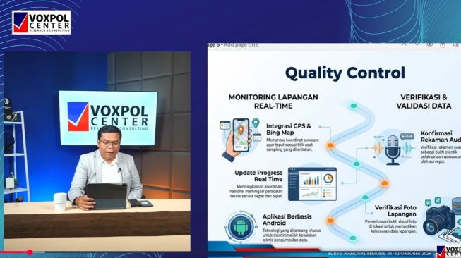 Lembaga riset Voxpol Center Research and Consulting merilis hasil survei terbaru [YouTube]