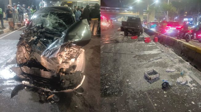 Kecelakaan Maut Dekat Kedubes Malaysia: Pikap Terguling, 1 Korban Tewas dan 5 Luka