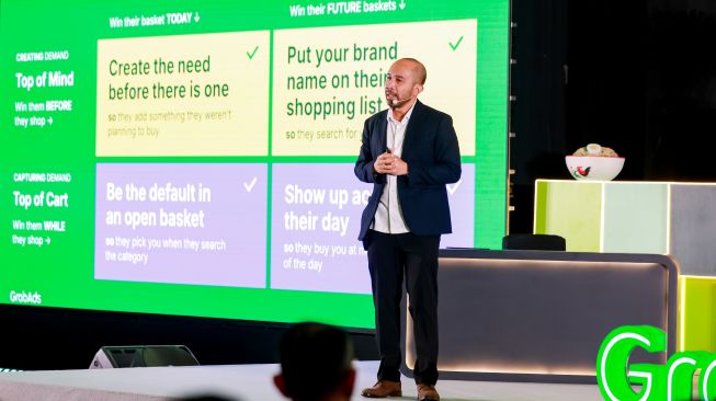 F&B Forward: GrabAds Marketing Summit 2026 di Jakarta, Kamis (22/10/2026). [Grab]