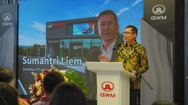 President Director PT Amanta Agung Motor, Sumantri di peresmian Dealer GWM Jogja pada Jumat (23/10) di Sleman, Yogyakarta.