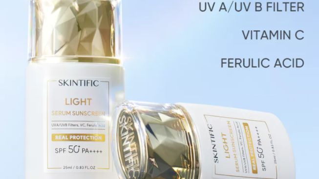 Skintific Light Serum Brightening Sunscreen. [Shopee]