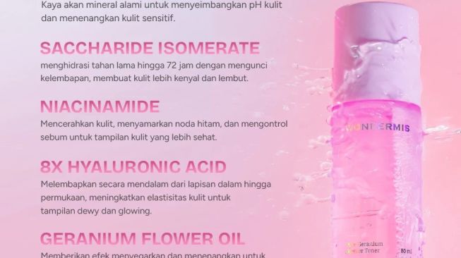 Wondermis Pure Geranium Booster Toner (Shopee)