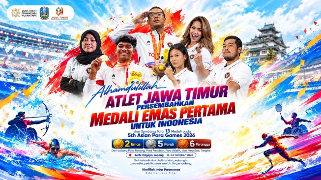Gubernur Khofifah Apresiasi Para Atlet Jatim Mampu Pecahkan Rekor dalam Asian Para Games 2026