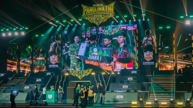 Piala Panglima TNI Esports Championship 2026 sukses digelar di Indonesia Arena, Senayan, Jakarta, pada Jumat, 23 Oktober 2026.
