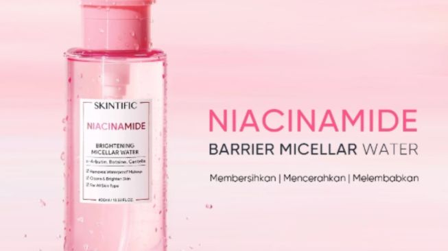 Skintific Niacinamide Brightening Remover Micellar Water. [Shopee]