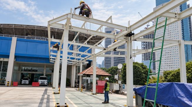 Stasiun BNI City Makin Padat, Akses Pejalan Kaki dari Kawasan Karet Mulai Dibangun