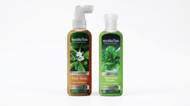 Urutan Pemakaian Shampoo Bayam dan Hair Tonic Penyubur Rambut Mustika Ratu yang Benar