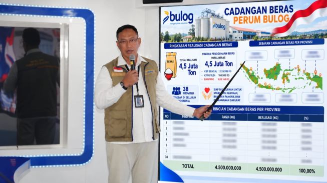 Bulog Kuasai Beras 4,5 Juta Ton, Cadangan Indonesia Unggul Dibanding Sejumlah Negara Asia Tenggara