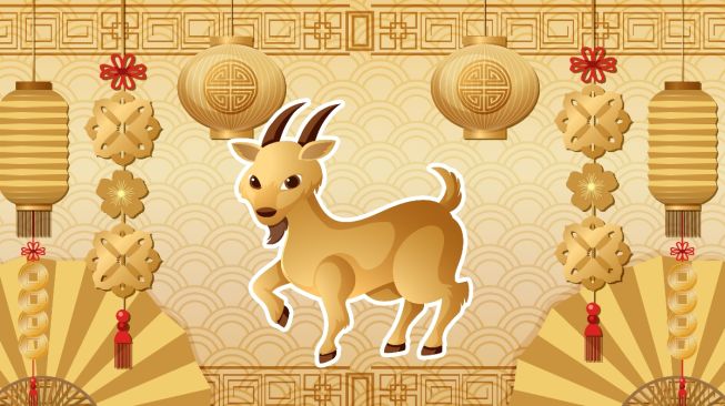 Ilustrasi shio Kambing. [Magnific]