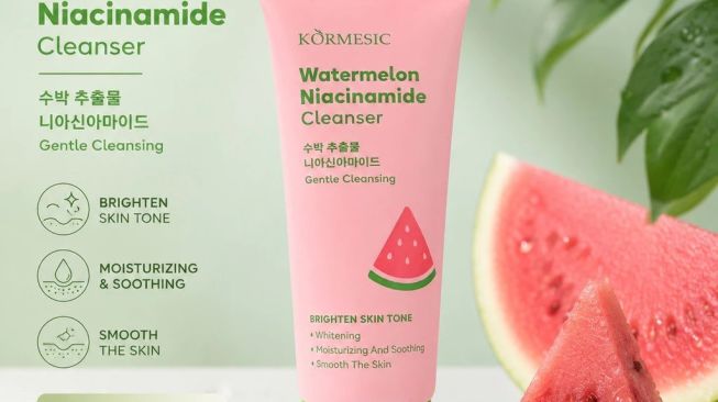 Kormesic Watermelon Niacinamide Facial Cleanser (Shopee)