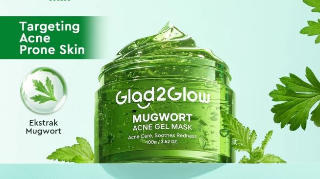 Glad2Glow Advanced Mugwort Acne Gel Mask 