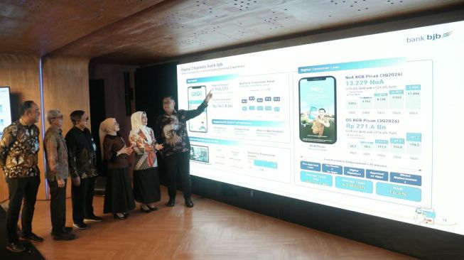 Grup bjb yang membawahi tiga perusahaan anak perbankan dan dua lembaga keuangan nonbank, hingga September 2026 bank bjb secara konsolidasi membukukan total aset sebesar Rp219,7 triliun.(Dok. bank bjb)