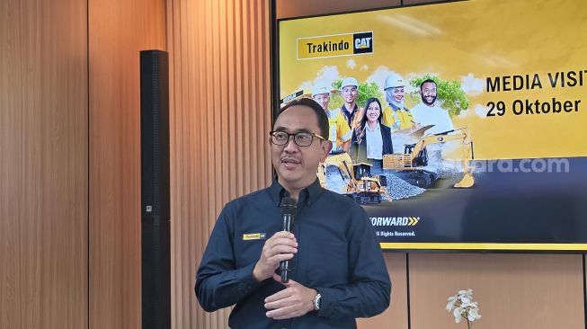 Branch Manager Trakindo Utama Cabang Jakarta (BSD), Gusnawan Adi Putra. [Suara.com/Fakhri Fuadi Muflih].