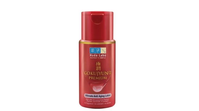 Hada Labo Gokujyun Alpha Ultimate Anti-Aging Lotion.