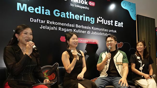 Lead of Dine-In Key Business Development TikTok GO by Tokopedia Jessica Ngadimin, memperkenalkan fitur baru TikTok bernama Must Eat ke Indonesia pada Kamis (29/10/2026). 