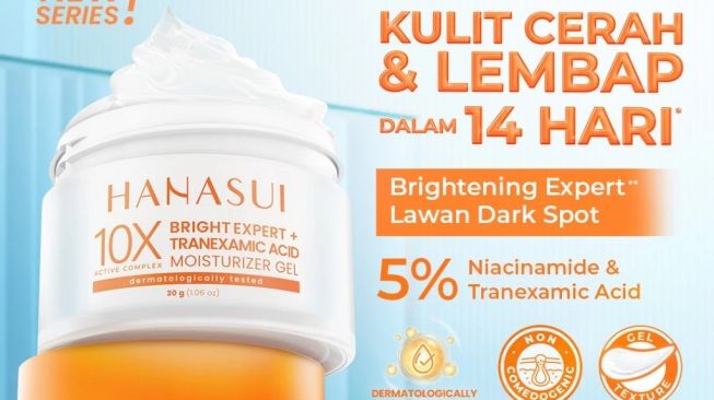 HANASUI Bright Expert Moisturizer Gel (Shopee)