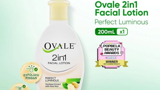 Ovale 2in1 Facial Lotion Perfect Luminous (Shopee)