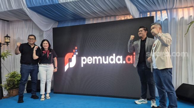 Peluncuran AI lokal, pemuda.ai di Jakarta, Rabu (28/10/2026). [Suara.com/Dythia]